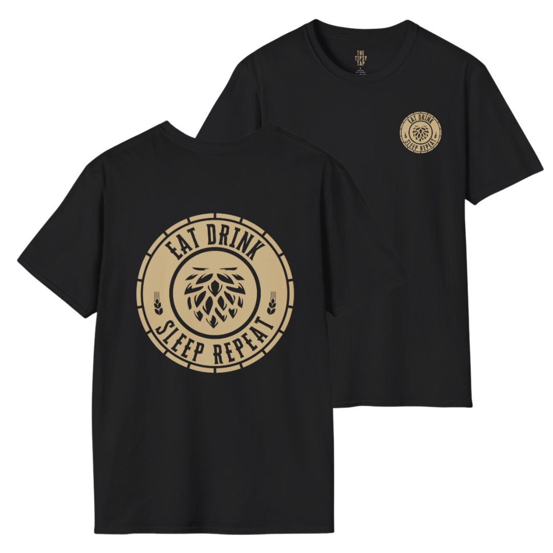 T-Shirt - 'Eat Drink Sleep Repeat'