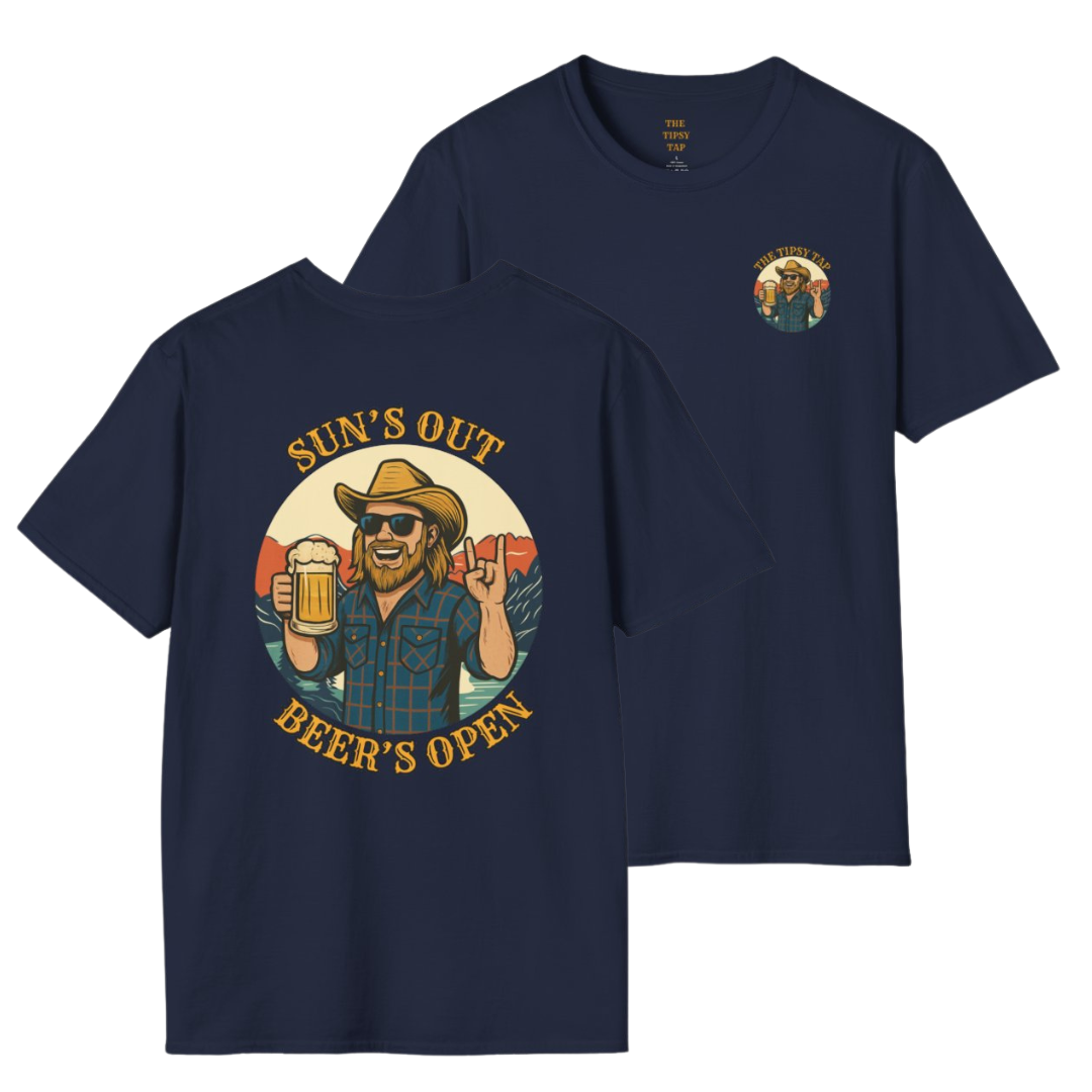 T-Shirt - 'Sun's Out, Beer’s Open'